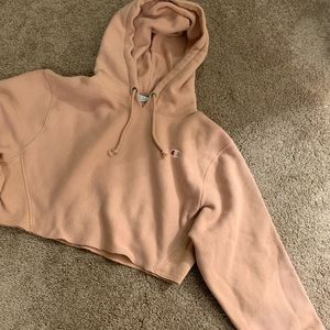 champion cropped hoodie